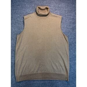 Ralph Lauren Cotton & Silk Sleeveless Turtleneck. Women's 3X